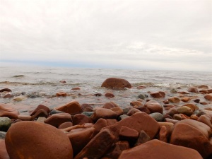 Красные пляжи Белого моря